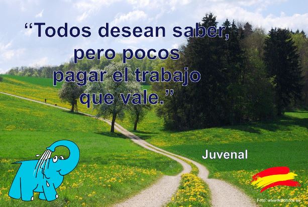 Todos desean saber, pero pocos pagar el trabajo que vale.